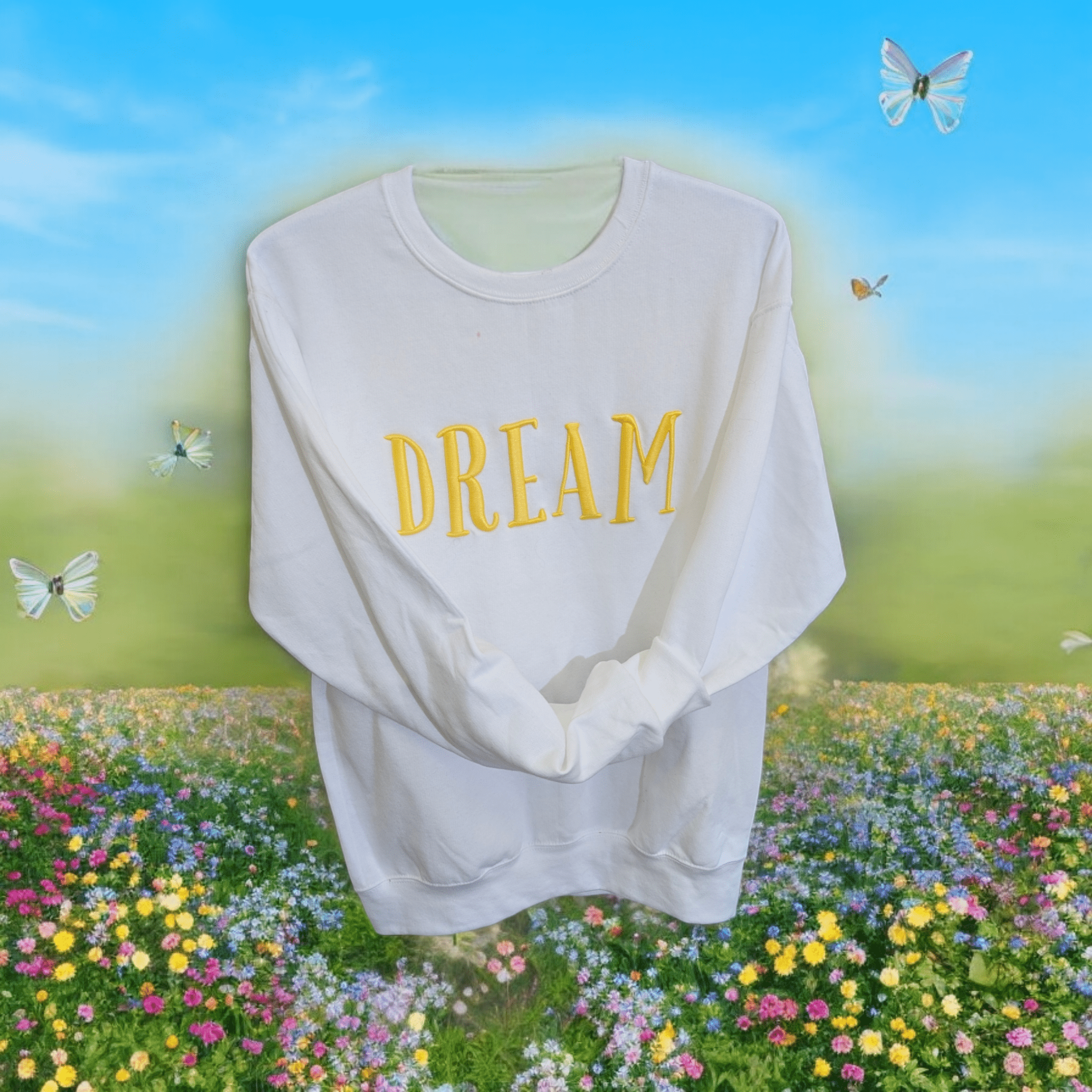Dream - 3D Puff Design - Hoodie & Crewneck