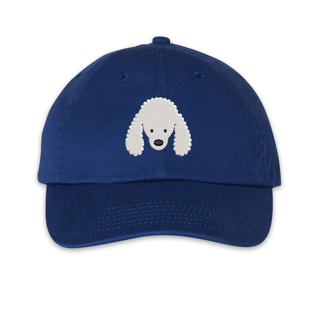 Embroidered Poodle Cap Design